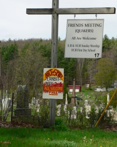 Quaker Art Sign