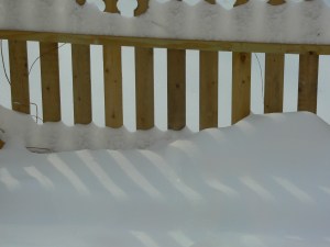 Snow fence, photo by Roger Vincent Jasaitis, Copyright 2014, RVJart.com