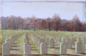 War is not the answer, mixed media painting by Roger Vincent Jasaitis, RVJart.com, copyright 2015