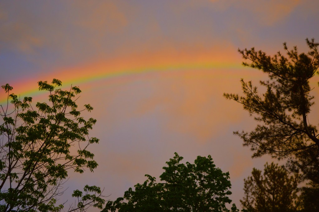 Sunset Rainbow, photo by Roger Vincent Jasaitis, RVJart.com, Copyright 2015